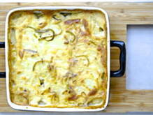 Fot. iwonkab, Zapiekanka z ziemniaków i porów pod beszamelem