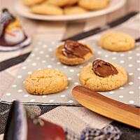 Ciasteczka z masłem orzechowym i nutellą