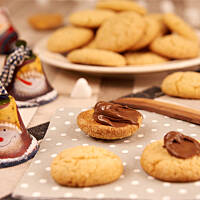 Ciasteczka z masłem orzechowym i nutellą