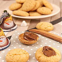 Ciasteczka z masłem orzechowym i nutellą