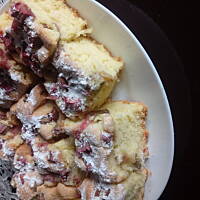 Szybkie ciasto z rabarbarem