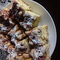 Szybkie ciasto z rabarbarem