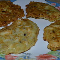 Placki z kurczakiem i pieczarkami