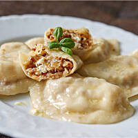 Pierogi z kaszą gryczaną i serem