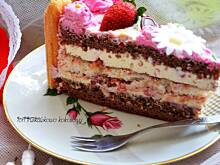 Fot. makusia, Tort kokosowo truskawkowy 