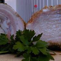 Wędliny gotowane... szynka i rolada z boczku :)