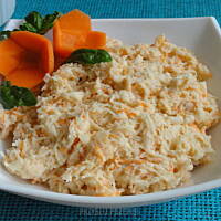 Surówka z selera, jabłka i marchewki