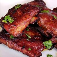 żeberka w marynacie curry..