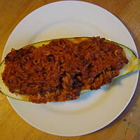 cukinia z indykiem i ryżem