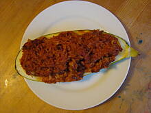 Fot. Wróbelek, cukinia z indykiem i ryżem