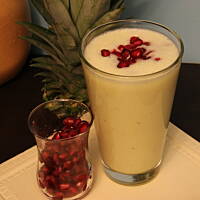 koktajl ananasowo - bananowy