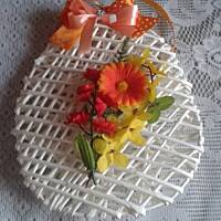 Wielkanocne wyroby z papierowej wikliny