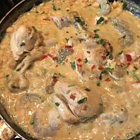 Curry z kurczakiem, krewetkami i ciecierzycą, polecam