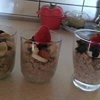 Krówkowy pudding z płatków ryżowych