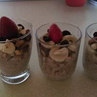 Krówkowy pudding z płatków ryżowych