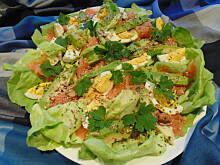 Fot. megi65, Letnia sałatka z łososiem i awocado