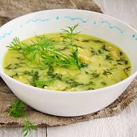 błyskawiczna zupa koperkowa z lanymi kluseczkami…