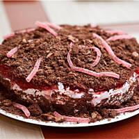 Ciasto robaki w ziemi