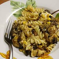 Kurczak zapiekany z makaronem 