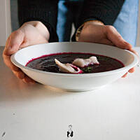 wigilijny 'barszcz' z uszkami (bg)