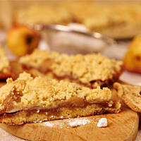 Kruchy placek różany - wypieki codzienne