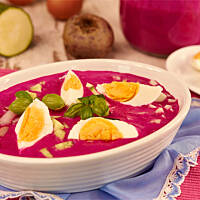 Chłodnik buraczkowy mocno chrupiący