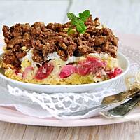 pleśniak z rabarbarem..