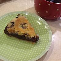 Sypane ciasto czereśniowe 