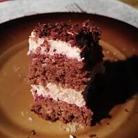 biszkopt  z czekoladą  {tutaj w kostce cappucino}