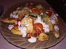 Fot. Malineczka4444, Sałatka z kaszą gryczaną i kurczakiem