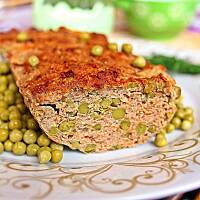 Pieczeń z groszkiem