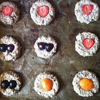 Ciastka bananowo-otrębowe z owocami