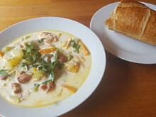 Fot. malinamarzenamalina1@wp.pl, Seafood Chowder - czyli irlandzki przysmak rybny.