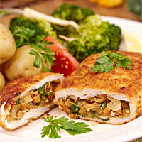 Kotlety faszerowane kurkami