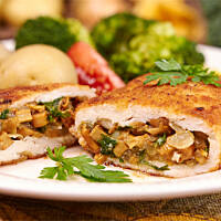 Kotlety faszerowane kurkami