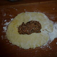 Krokiety ziemniaczane z farszem.