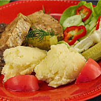 Puree ziemniaczane z dojrzałym serem