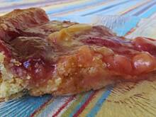 Fot. tingra, Tarta ze sliwkami z polewa migdalowa