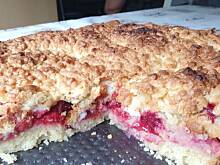 Fot. malinamarzenamalina1@wp.pl, Kruche ciasto z mrożonymi owocami 