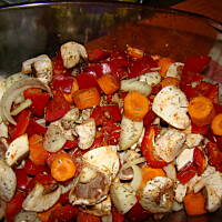 udka z warzywami zapiekane