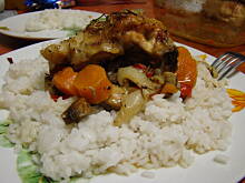 Fot. Wróbelek, udka z warzywami zapiekane