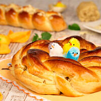 Wielkanocne wianki marcepanowe