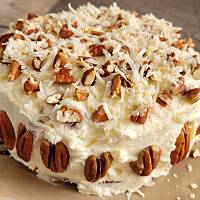 Torcik dyniowo serowy z orzechami pecan 