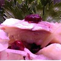 Śledź z suszoną żurawiną :)