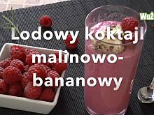 Fot. Wkn, Lodowy koktajl malinowo bananowy