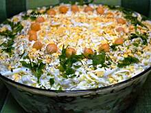 Fot. makusia, Warstwowa ze śledziem i ciecierzycą