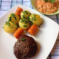 Burger wołowy pieczony