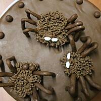 Pająk z czekolady plastycznej 