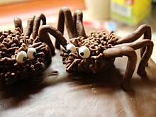 Fot. Wróbelek, Pająk z czekolady plastycznej 
