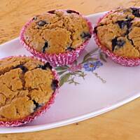 Mufiny z serem ricotta i jagodami